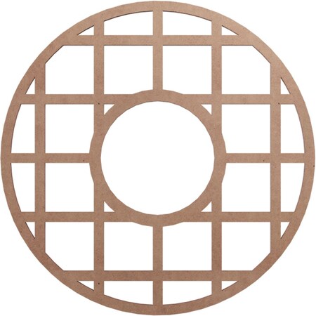 Ekena Millwork O'Neal Wood Fretwork Pierced Ceiling Medallion, Wood (Paint Grade), 18"OD x 6 1/2"ID x 3/8"T CMWP18X18X0375ONMF